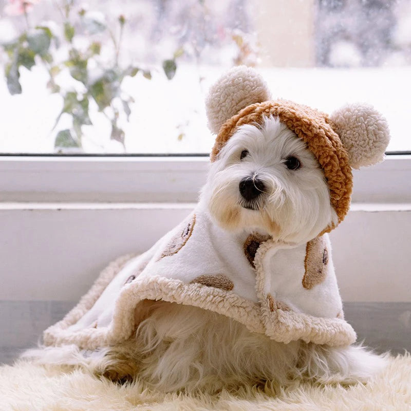 Cozy Winter Dog Cloak