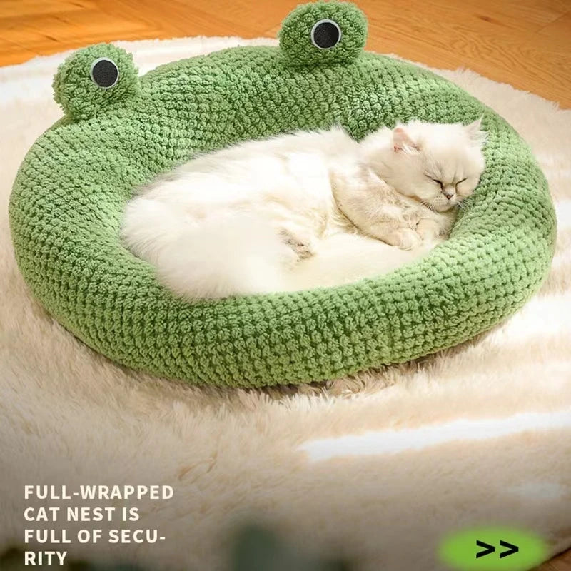 Cartoon Frog Mat Winter Bed