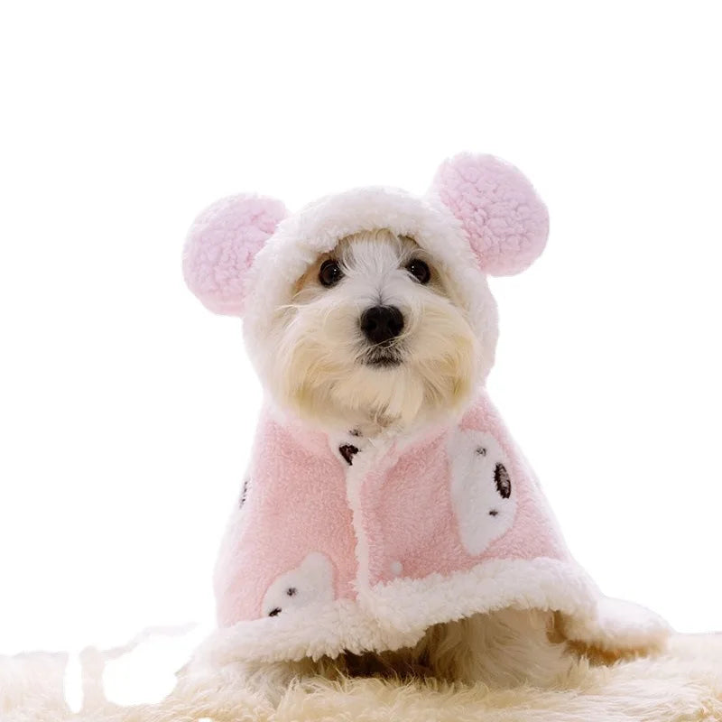 Cozy Winter Dog Cloak