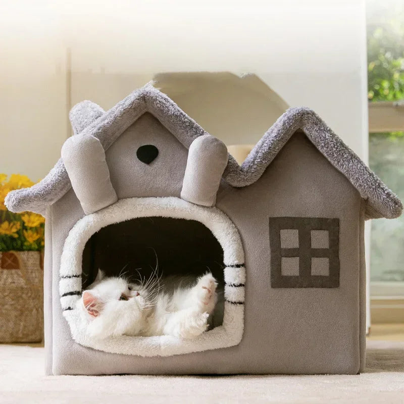 Warm Winter Nest Cat Bed