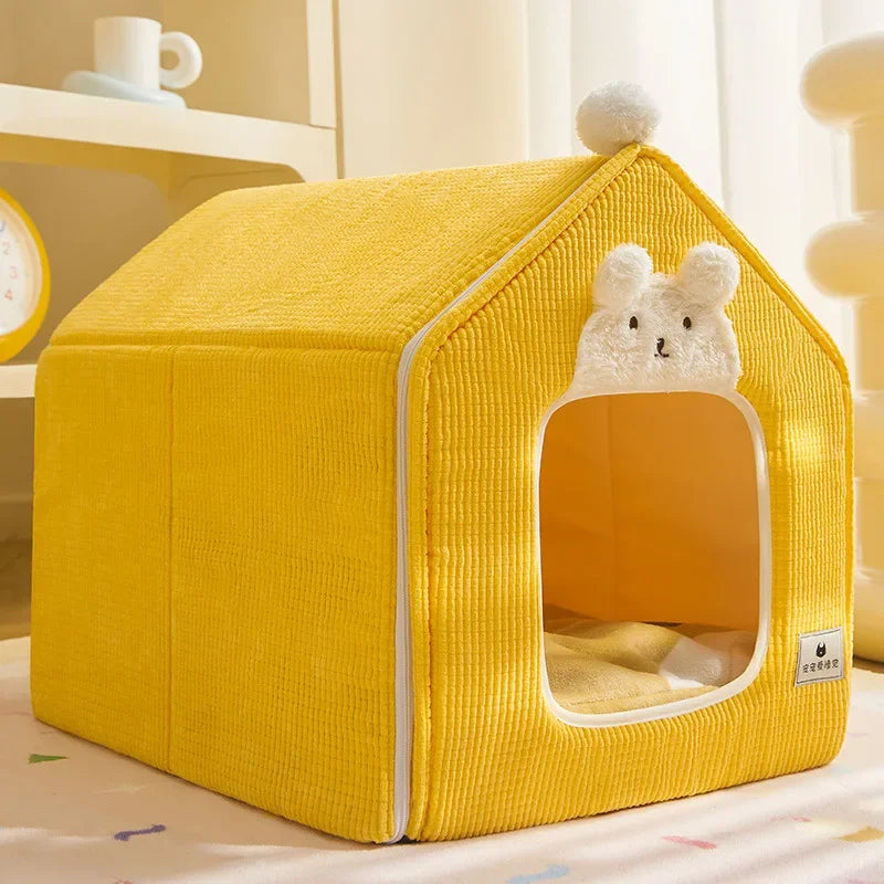 Foldable Dog House Kennel Bed