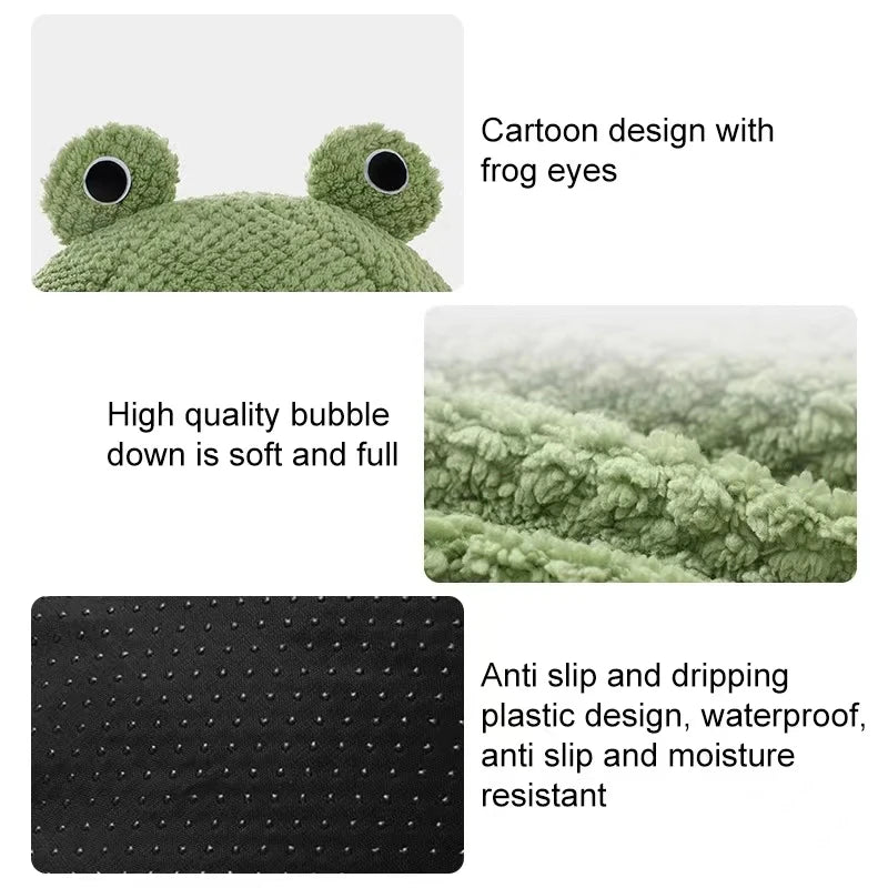 Cartoon Frog Mat Winter Bed