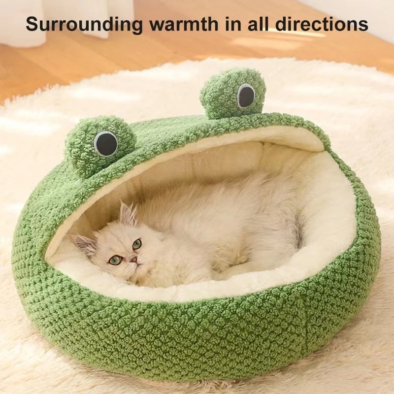 Cartoon Frog Mat Winter Bed