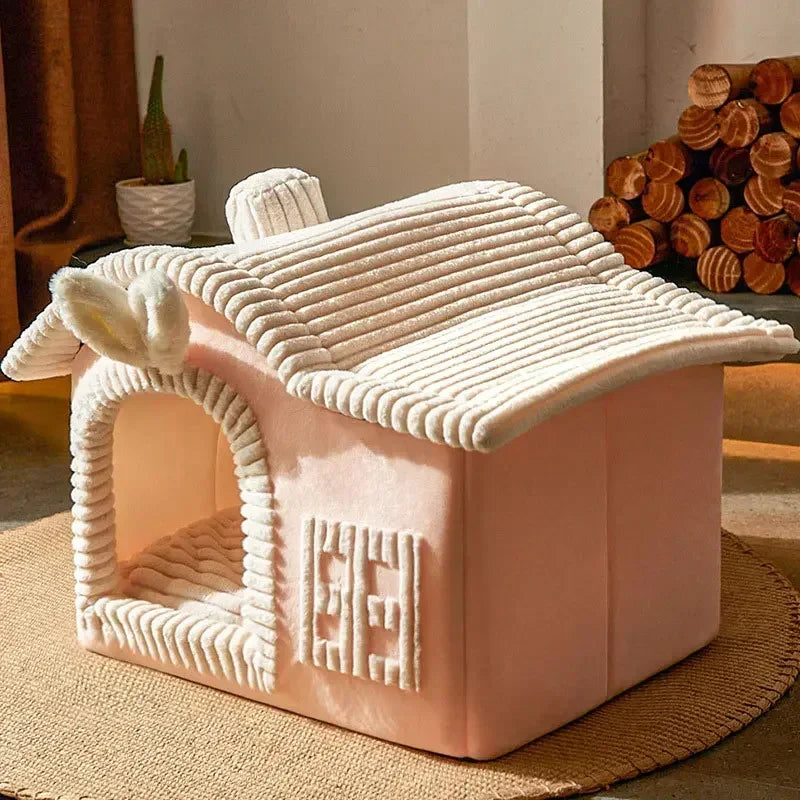 Foldable Dog House Kennel Bed