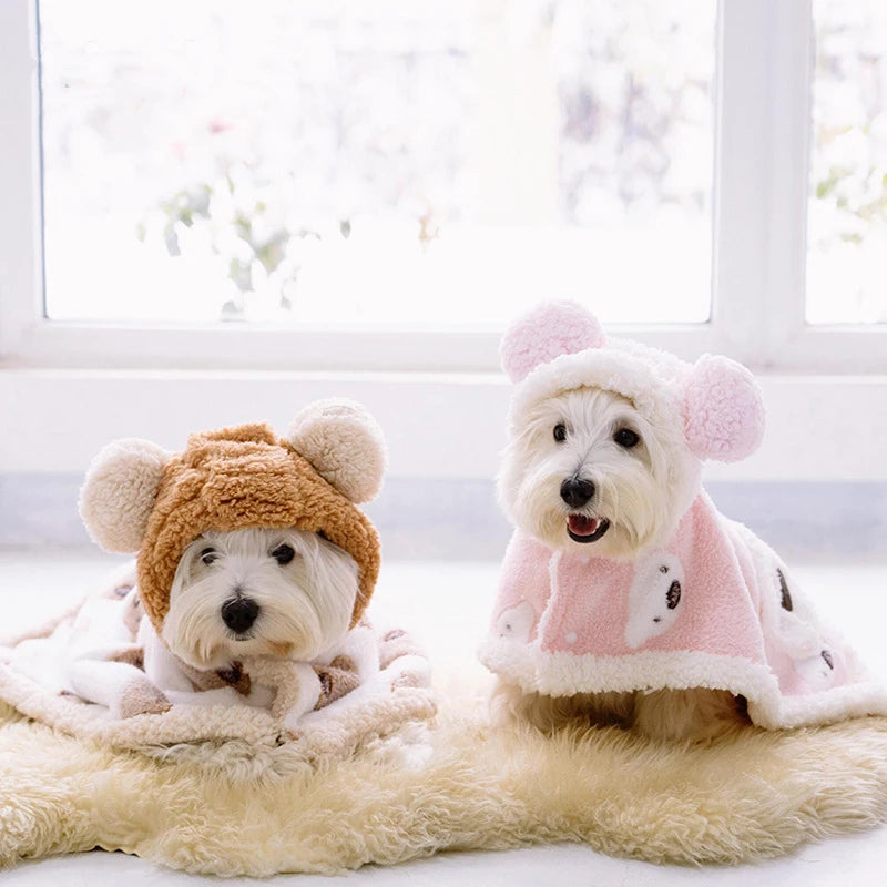 Cozy Winter Dog Cloak
