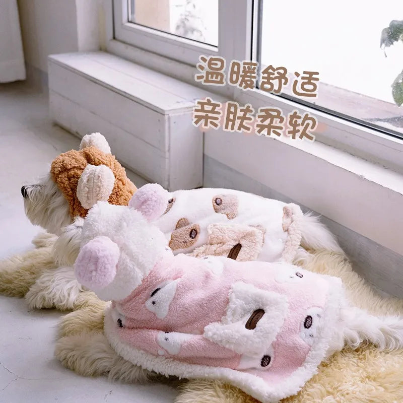Cozy Winter Dog Cloak