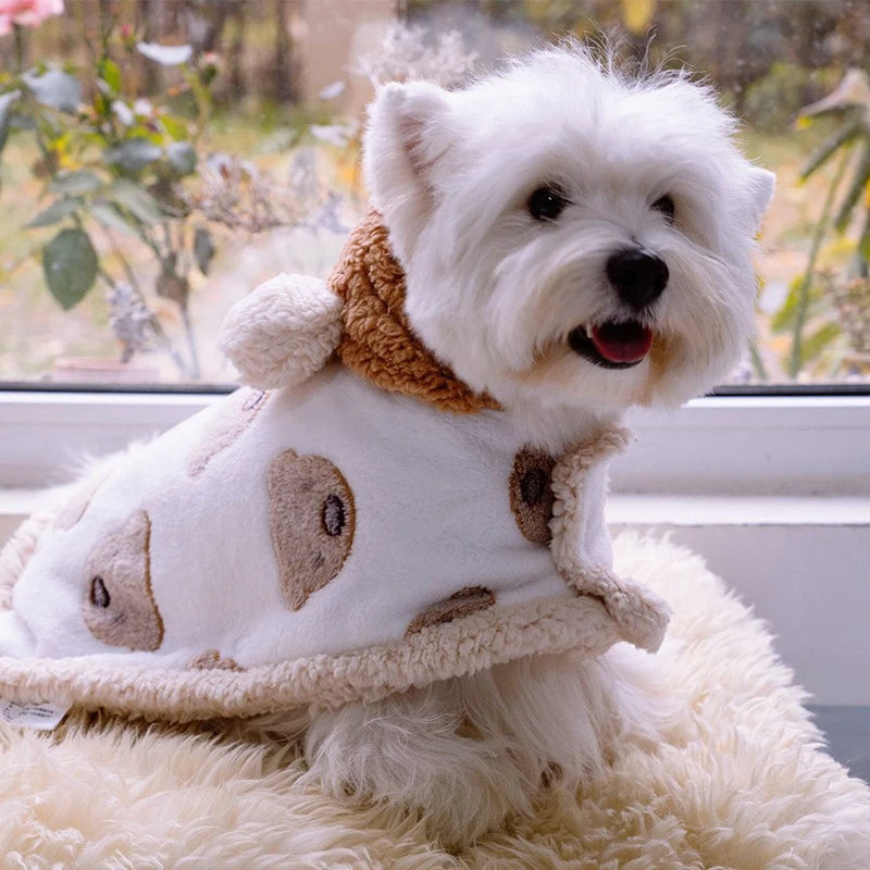 Cozy Winter Dog Cloak