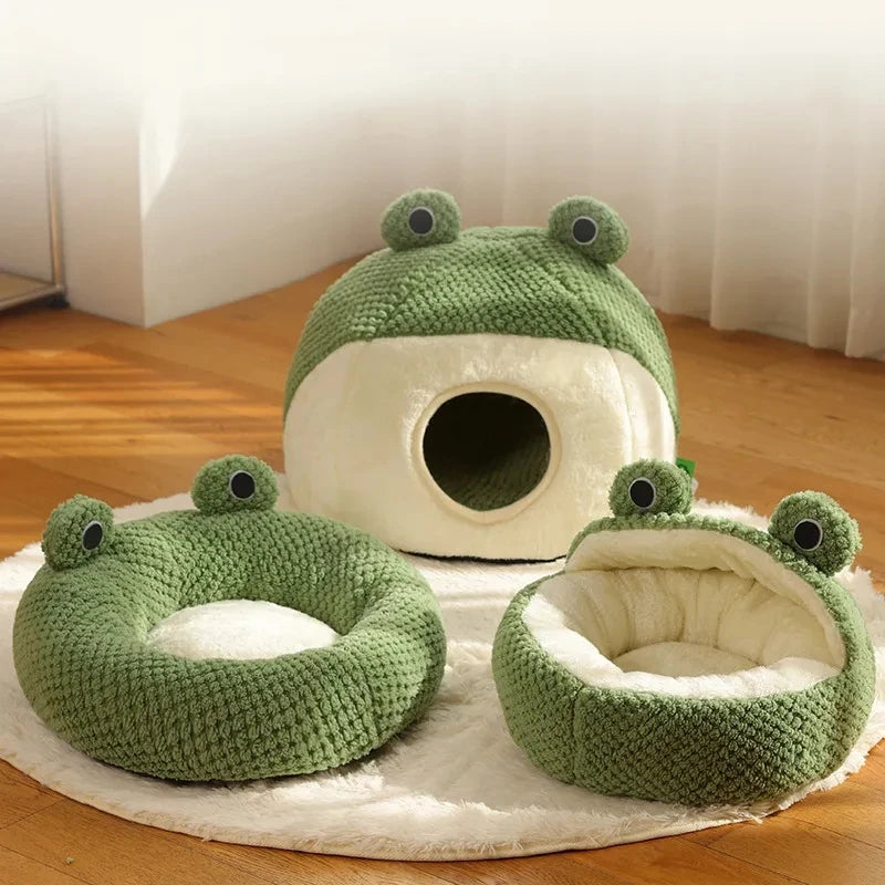 Cartoon Frog Mat Winter Bed