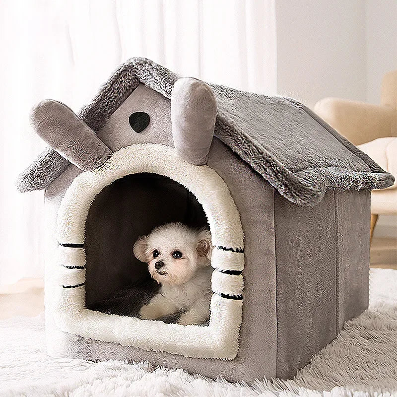 Foldable Dog House Kennel Bed