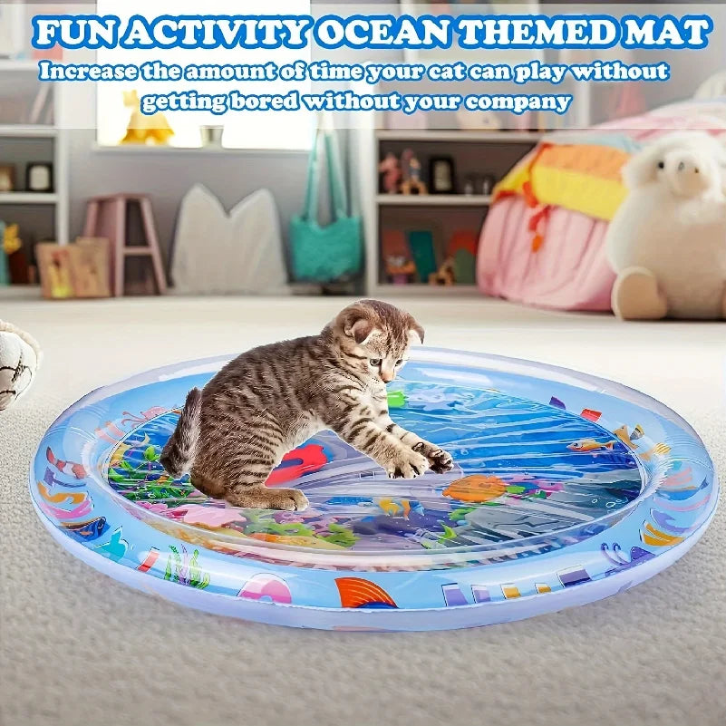 Ocean Splash Cat Mat