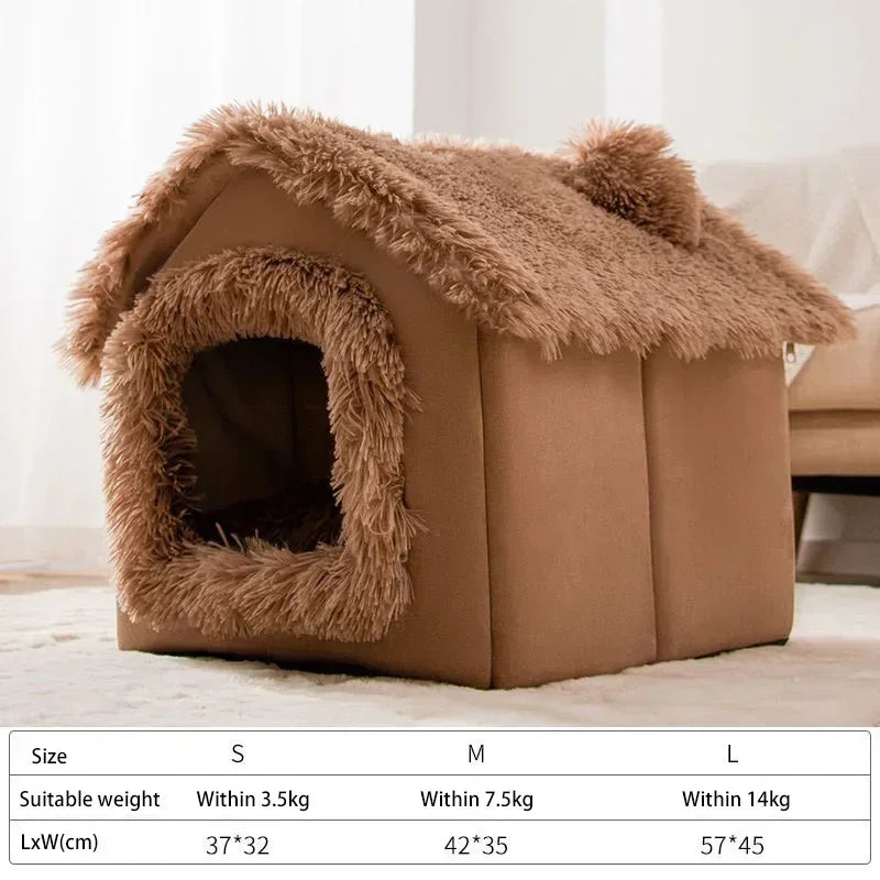 Foldable Dog House Kennel Bed