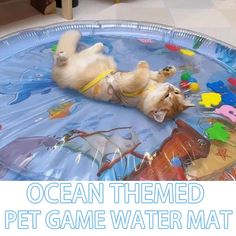 Ocean Splash Cat Mat