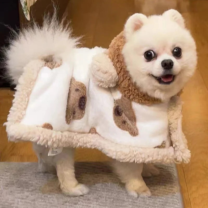 Cozy Winter Dog Cloak
